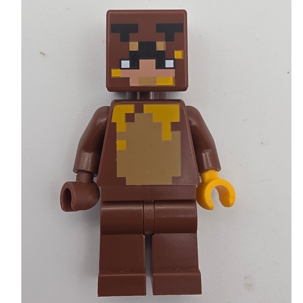 Lego Minecraft Minifig OS Brown Excellent Honey Bear Skin